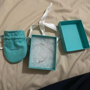 New Tiffany & Co. Elsa Peretti Sterling Aquamarine Bracelet 7.25 Inches